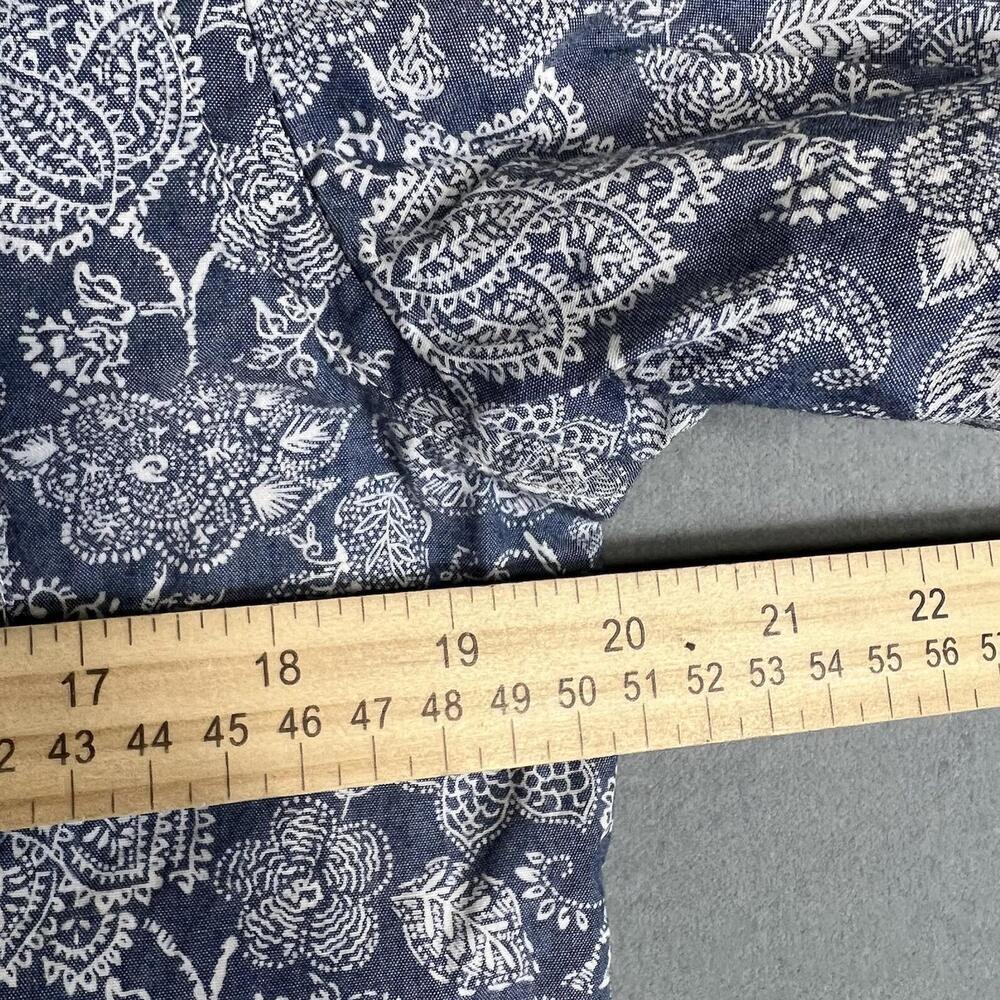 Brooks Brothers Regent Shirt Mens Small Blue Floral Paisley Short Sleeve Button - Picture 5 of 6
